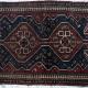 Afshar or Qashqa'i Persian Tribal rug hand-spun wool