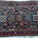 Antique Persian Bidjar Kurdish Rug hand-spun wool natural dyes