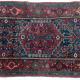 Antique Persian Bidjar Kurdish Rug hand-spun wool natural dyes