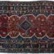 Antique Tribal Qashqa'i Persian Rug natural dyes hand-spun wool