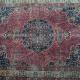 Antique Mashad Khorrosan Persian Carpet natural dyes