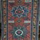 Kazak Caucasian Old Rug hand-spun wool