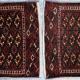 Antique Yomut Turkoman Tribal Central Asia Jawals Pair