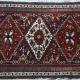 Colourful Tribal Afshar Persian Rug natural dyes hand-spun wool