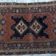 Antique Tribal Afshar Persian Rug natural dyes hand-spun wool