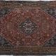 Antique Tribal Qashqa'i Persian Rug natural dyes hand-spun wool