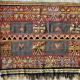 old or antique Ait Ouaouzguite high atlas moroccan rug