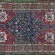 Antique Tribal Qashqa'i Persian Rug natural dyes hand-spun wool