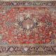 Old or antique Heriz Serapi Persian Rug