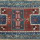 Antique Fachralo Kazak Armenian Caucasian tribal rug