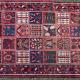 Old to antique Bachtiari tribal Persian rug