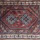 Old or antique Qashqa'i tribal Persian rug