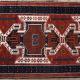 Antique of old Caucasian Kazak runner