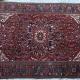 Old Heriz Persian Carpet floral hand-spun wool