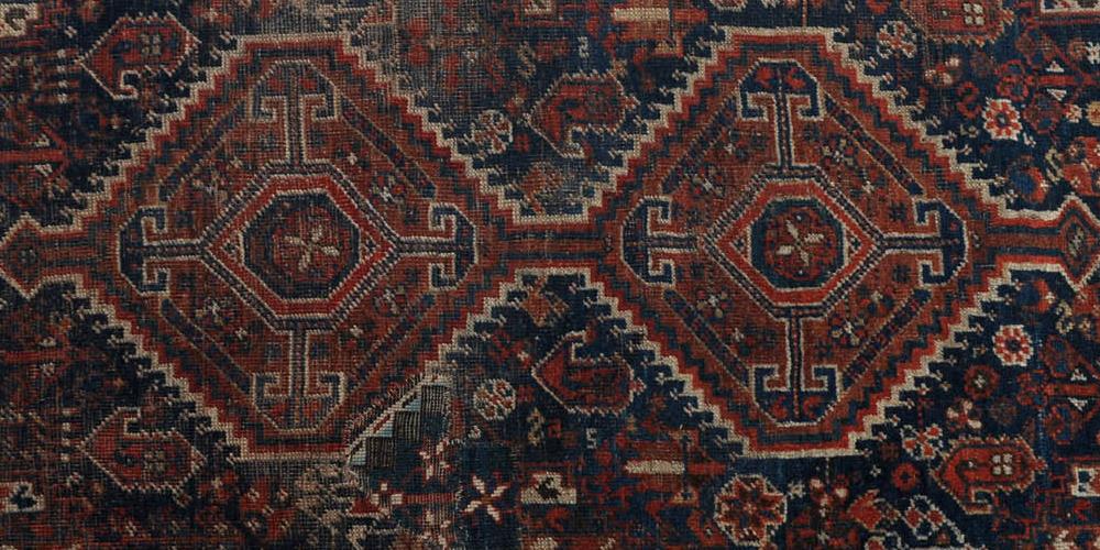 Afshar Tribal Antique Persian Handspun wool 