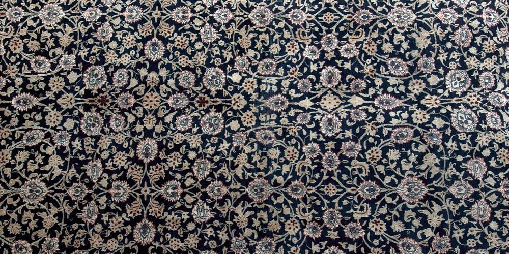Saroukh or Mashad Persian Carpet Hand-spun wool