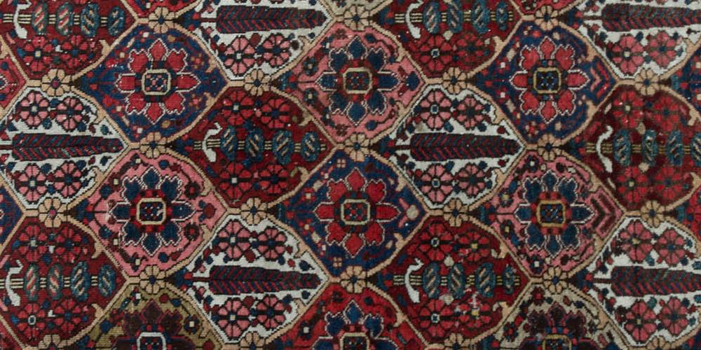 Bakhtiar Tribal Persian Rug natural dyes hand-spun wool