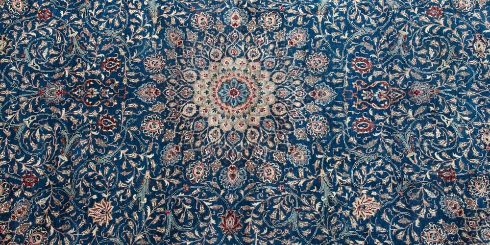 Mashad or possibly Tabriz Persian room-size Carpet Old