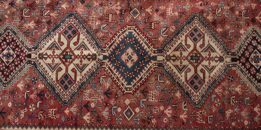 Qashqa'i Lori Persian Tribal Rug hand-spun wool