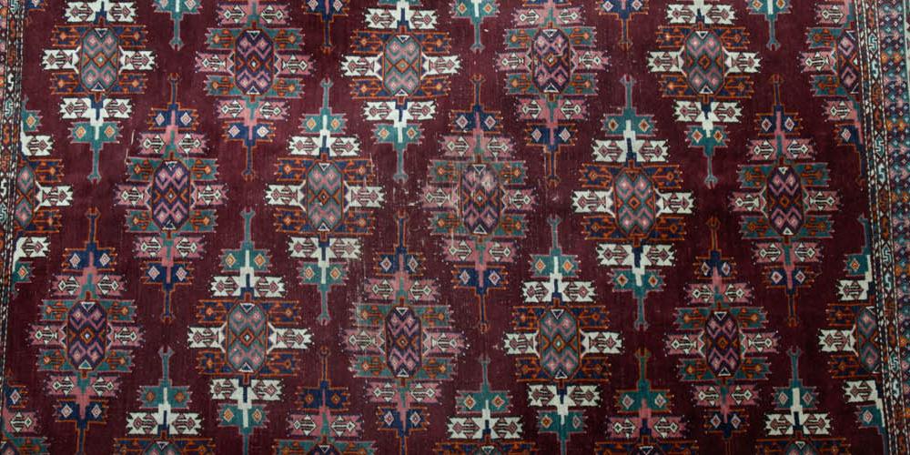Antique Yomut Turkoman Tribal Turkmenistan hand-spun wool