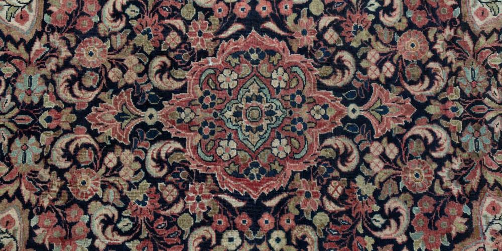 Jozan or perhaps Sarouk Persian Rug hand-spun wool