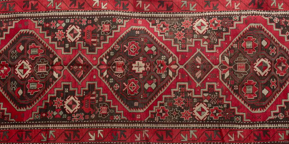 Kazak or Karabagh Caucasian Runner hand-spun wool