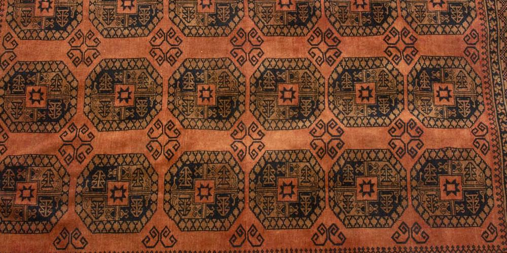 Golden Afghan Taghan Ersari Tribe Afghanistan Carpet