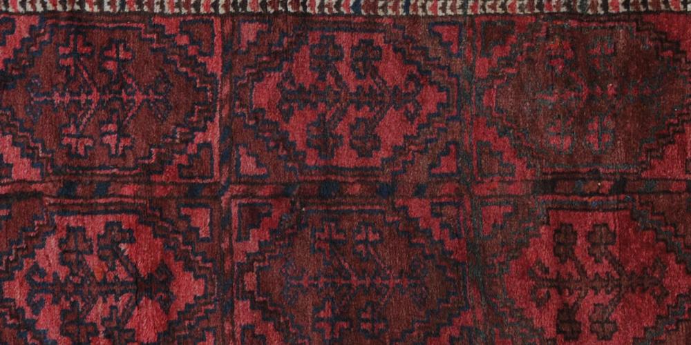 Antique Afghan Kizilayak Turkoman Prayer Rug