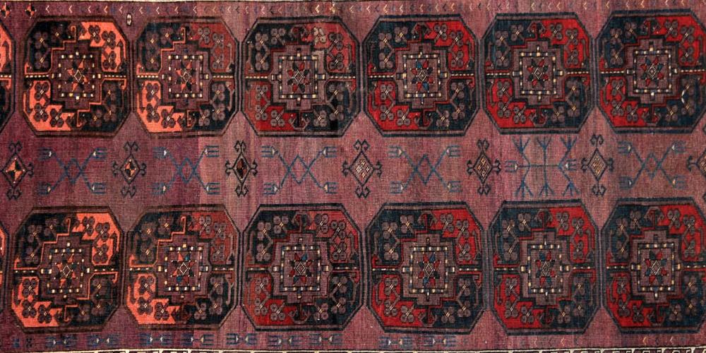 Antique Ersari Turkoman Aghan or Central Asian Runner