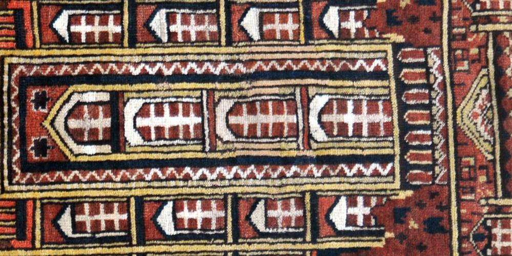 Antique Afghan or Central Asian Kizilayak Turkoman Prayer Rug