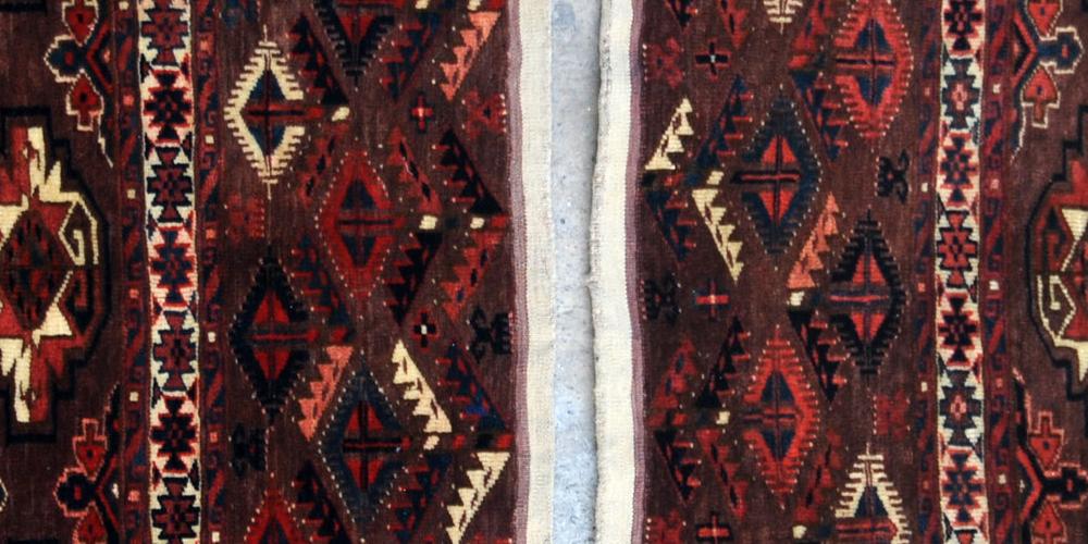 Antique Yomut Turkoman Tribal Central Asia Jawals Pair