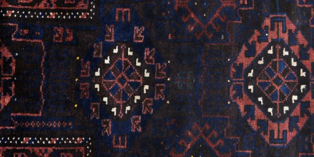 Afghan Baluch Taimuri Prayer Rug natural dyes Antique