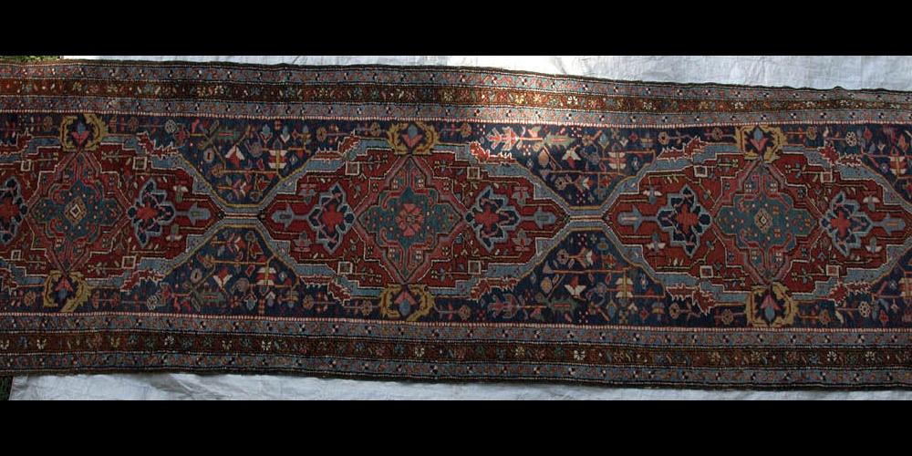 Antique Karabagh or Karadja Tribal runner Persian or Caucasian