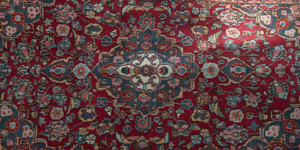 Haron Kashan Persian Rug hand-spun wool