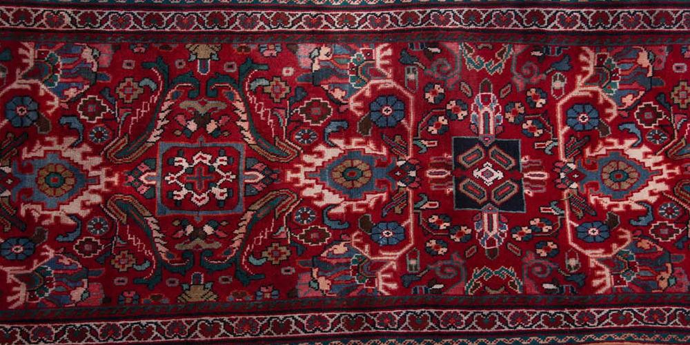 Mahal Sarouk Persian Runner hand-spun wool