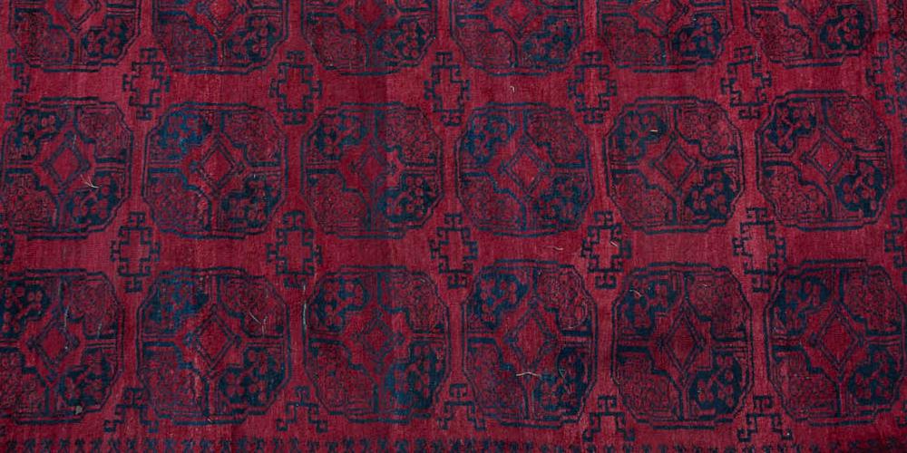 Afghan Ersari Antique Carpet Afghanistan hand-spun wools