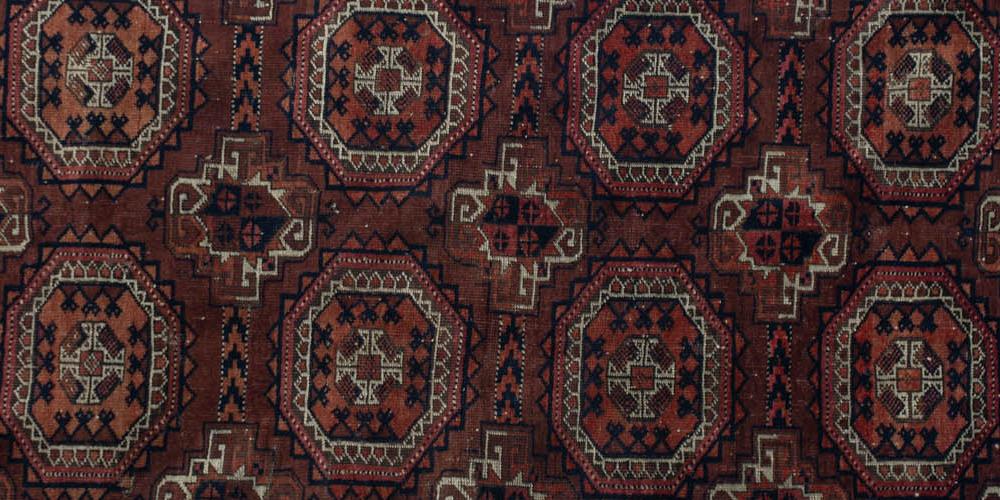 Antique Afghan Baluch Taimuri Rug Salor Turkoman guls