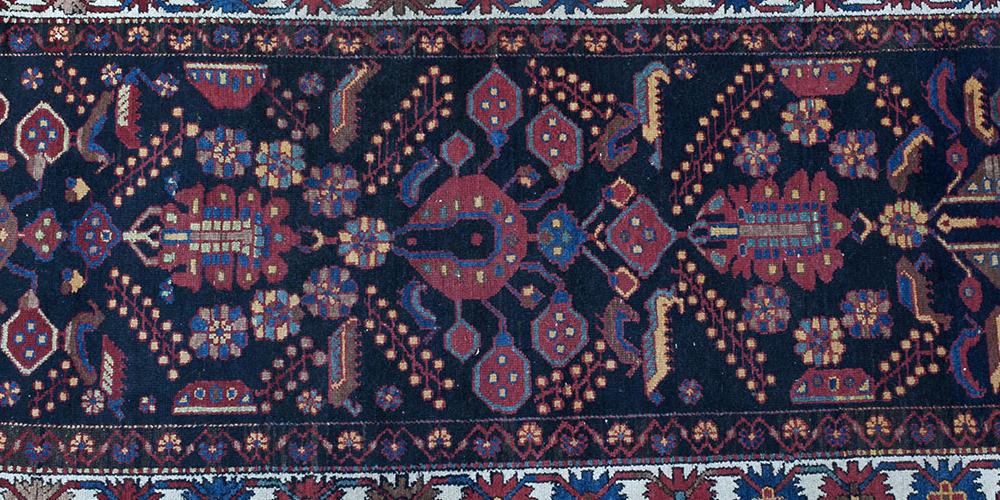 An old Bakhtiari (or Malayer) Persian rug