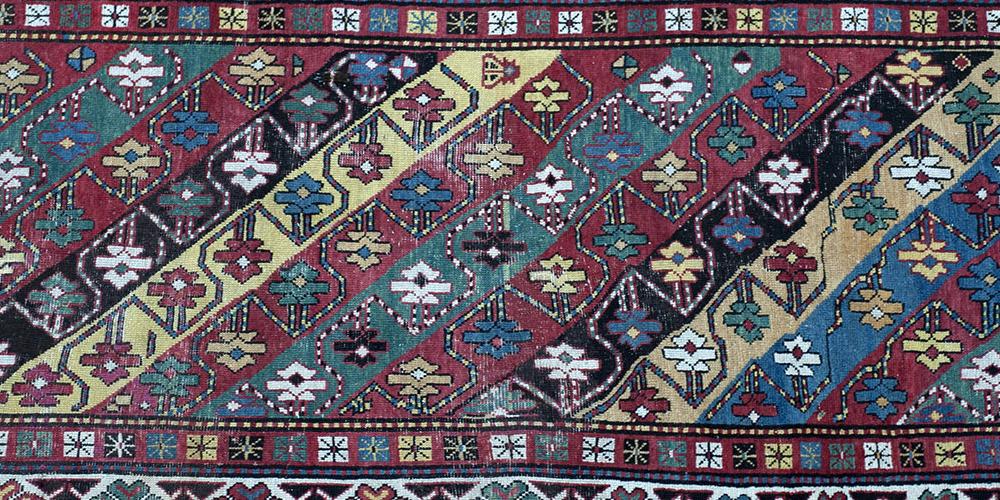 Antique Kazak Caucasian Armenian tribal rug