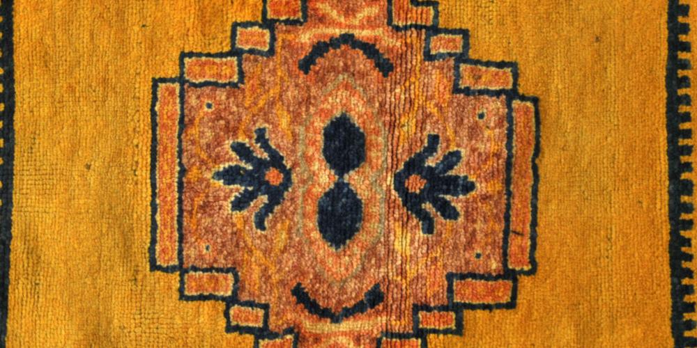 Antique Moroccan Ait Ouaouzguite tribal rug