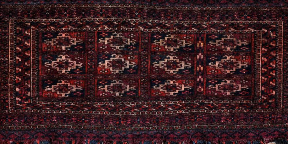 antique tekke turkoman torba or small storage bagface