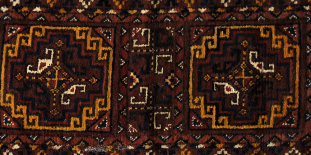 old Uzbek torba or small bagface/trapping