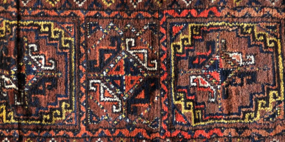 old Uzbek torba or small bagface/trapping