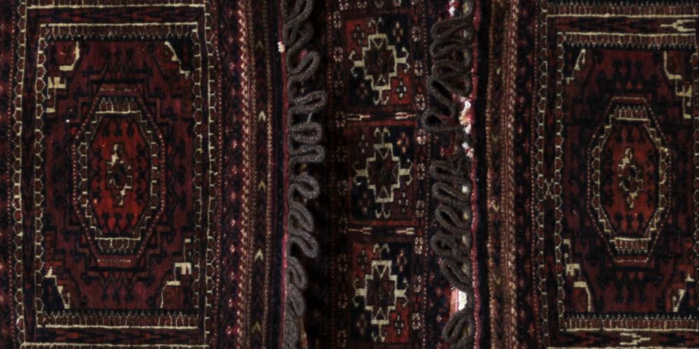 antique tekke turkoman khorjin or saddle bag