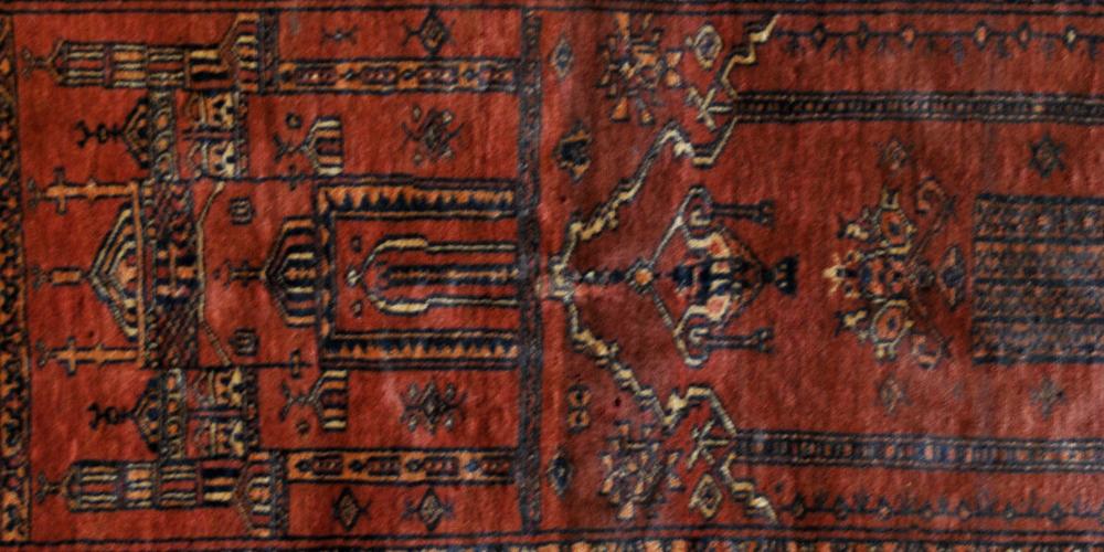 Small Afghan decorative or prayer rug