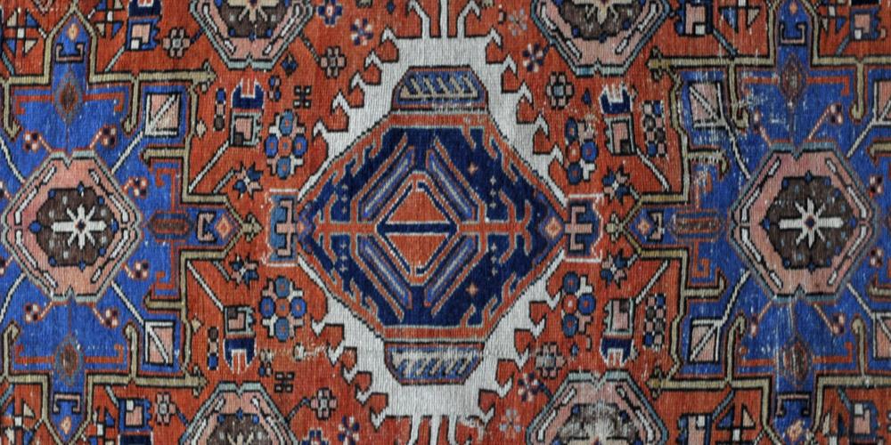 Antique Karadja or Heriz Persian Rug