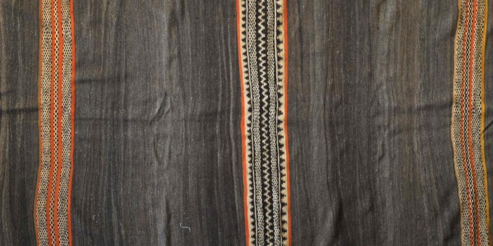 Old Moroccan Ait Ouzouzguite tribal kilim 