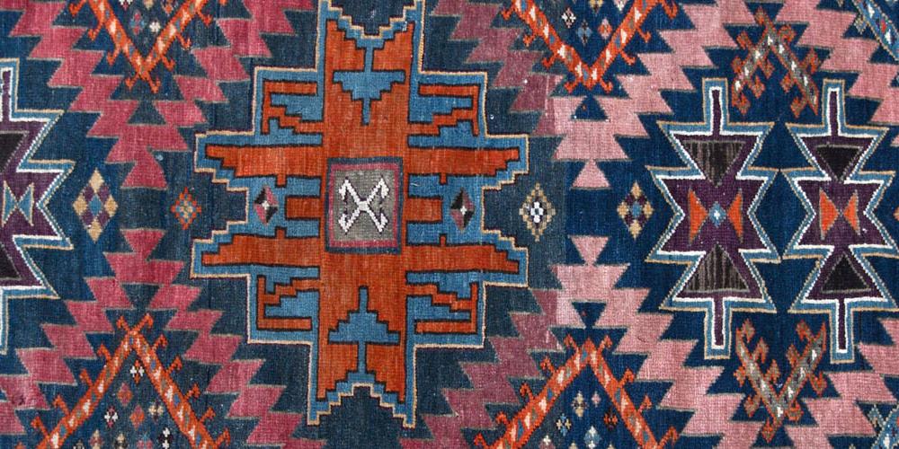 Caucasian Antique Tribal Rug