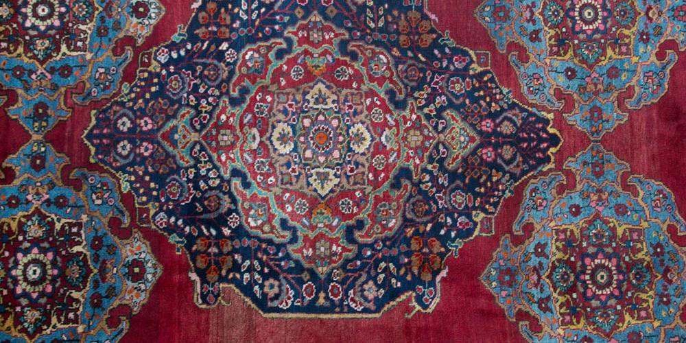 Tabriz Persian Rug old hand-spun wool