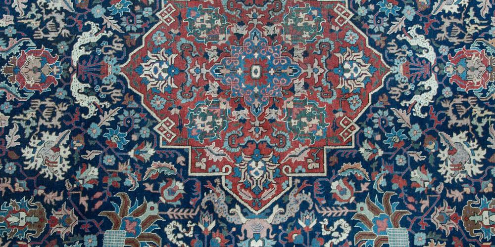 Antique Persian Tabriz Carpet all natural dyes